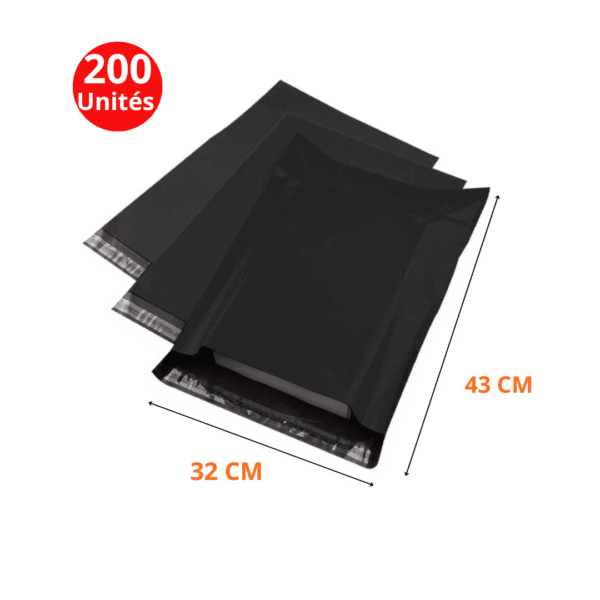 Sachets d’expédition 43x32cm en noire