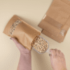 Sachets Doypack kraft avec fenêtre transparente 15x10cm