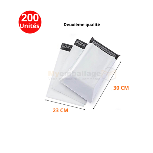 Sachets d’expédition 30x23cm en blanc – Image 2