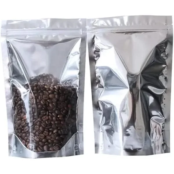 Sachets Doypack en aluminium avec fermeture zip 15x10cm