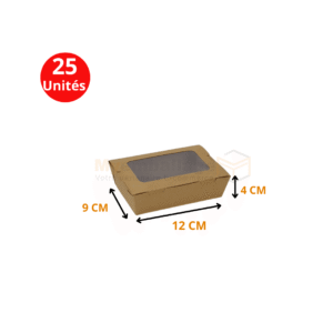 boites fenêtre kraft 12x9x4 cm