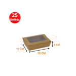 boites fenêtre kraft 15x10x4 cm