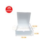 Boites valise 16x16x5cm en blanc