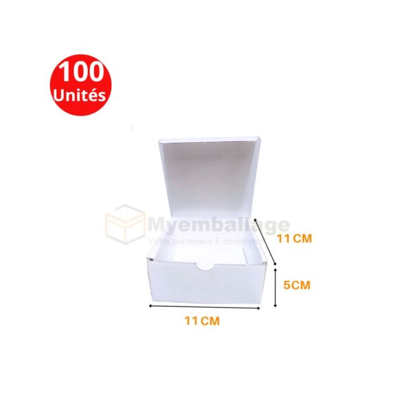 Boites valise 11x11x5cm en blanc