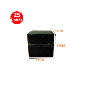 Boites valise 11x11x11cm en noir