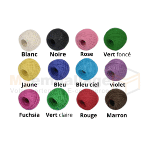 corde de jute en couleurs