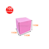 Boites valise 11x11x11cm en rose