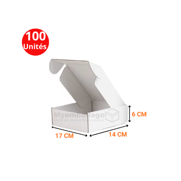 Boites valise 17x14x6cm en blanc
