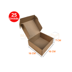 Boites valise 16x16x7cm en kraft