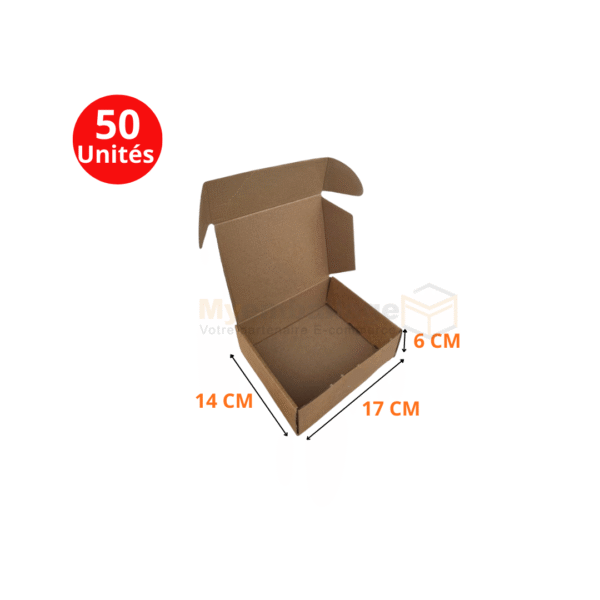 Boites valise 17x14x6cm en kraft