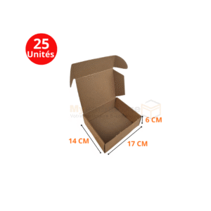 Boites valise 17x14x6cm en kraft