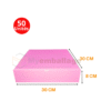 Boites valise 30x30x8cm en rose