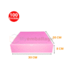 Boites valise 30x30x8cm en rose