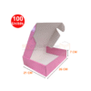 Boites valise 26x21x7cm en rose