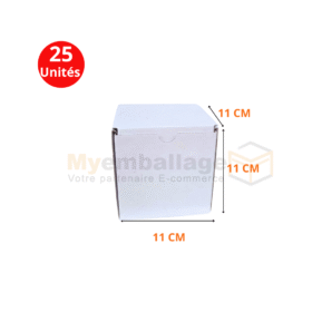 Boites valise 11x11x11cm en blanc