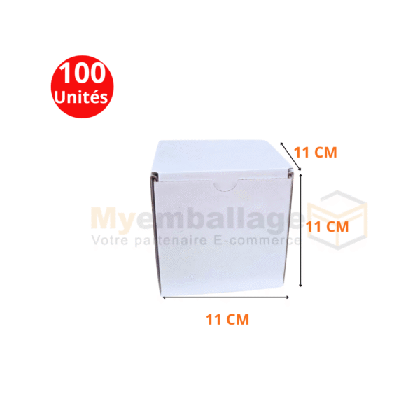 Boites valise 11x11x11cm en blanc