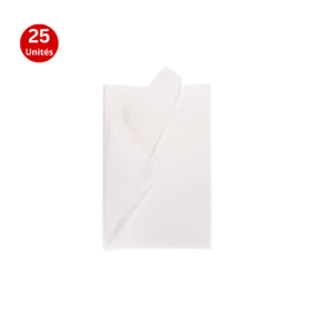 Papier de soie mousseline 70 x 50cm blanc
