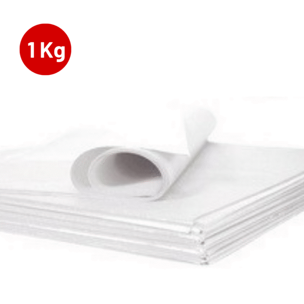 19 Papier de soie 50 x 33cm blanc