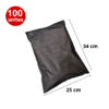 Sachet Zip 25x34 cm avec fermeture par curseur en noir