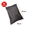 Sachet Zip 30x40 cm avec fermeture par curseur en noir