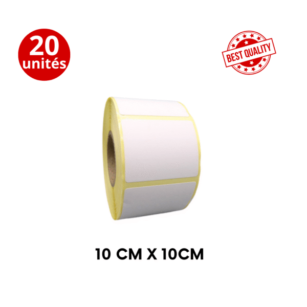Etiquettes thermiques 10cm x 10cm