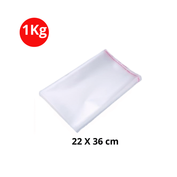 Sachets cellophane transparents avec fermeture adhésive 22 x 36
