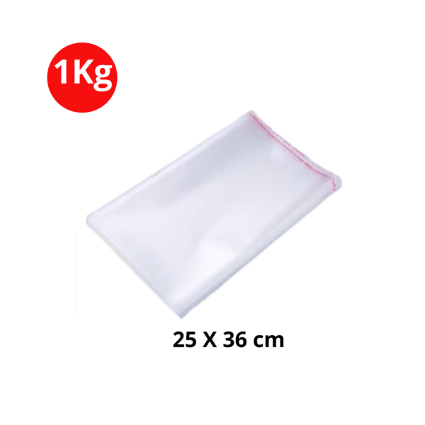 Sachets cellophane transparents avec fermeture adhésive 25 x 36
