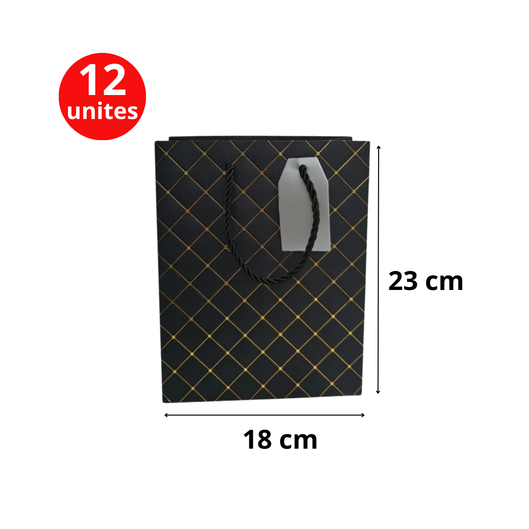 Sac cadeau prestige 18×23 Bleu nuit