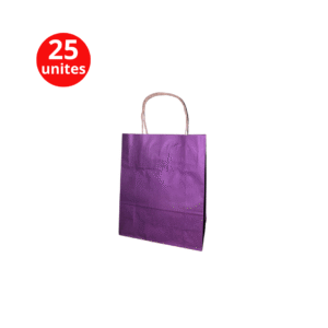 Sac en papier size 18x22x7 Violet