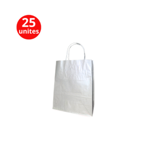 Sac en papier size 18x22x7 Argenté