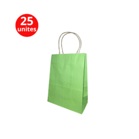 Sac en papier size 26x20x8 Vert pistache