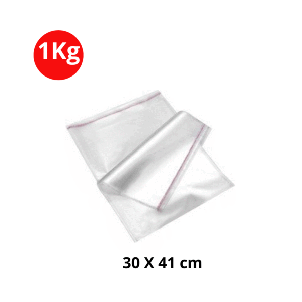 Sachets cellophane transparents avec fermeture adhésive 30 x 41