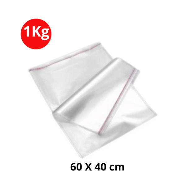 Sachets cellophane transparents avec fermeture adhésive 40 x 60